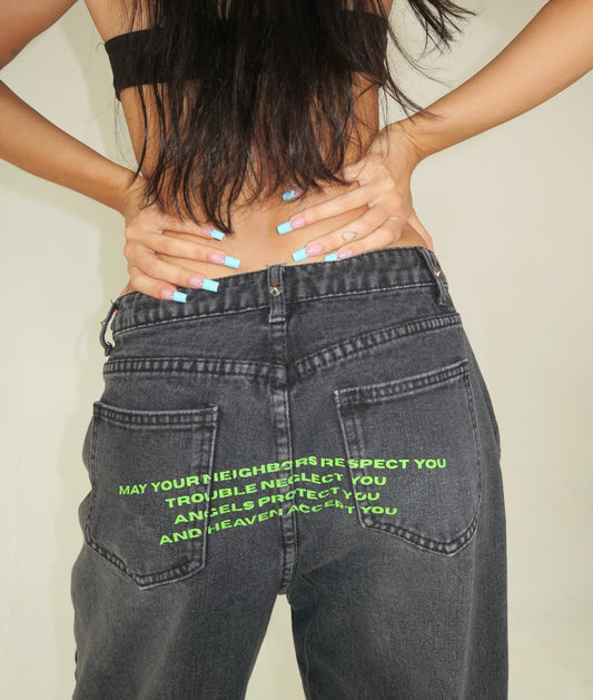 BLACK WASH JEANS (PRE-ORDER)