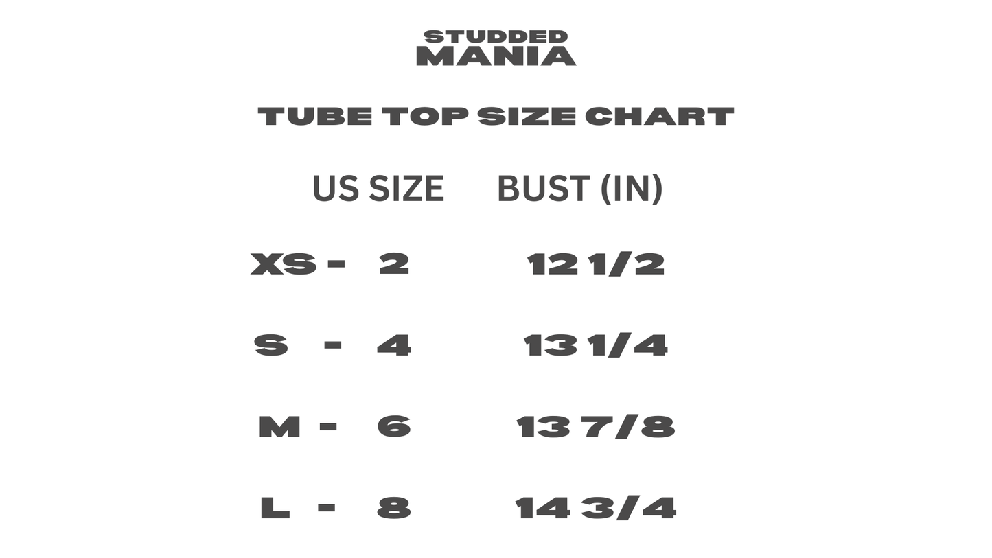 RHINESTONE LOGO TUBE TOP (PRE-ORDER)