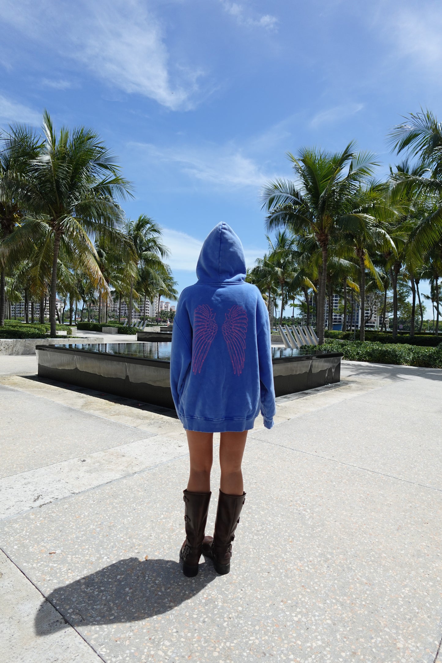 BLUE AND PINK ANGEL WINGS HOODIE (PRE-ORDER)